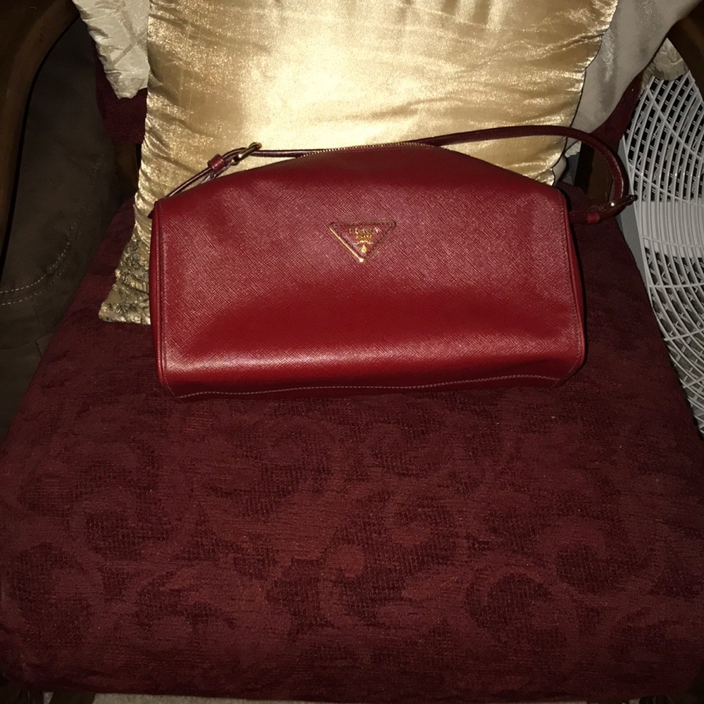 Medium red Prada Milan bag